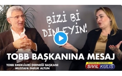 TOBB EMEKLİLERİ DERNEK BAŞKANINDAN TALEPLER