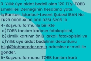 ÜYELİK BAŞVURU ŞARTLARI