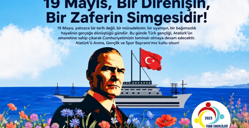  19 Mayıs Atatürk’ü Anma, Gençlik ve Spor Bayramımız kutlu olsun. 